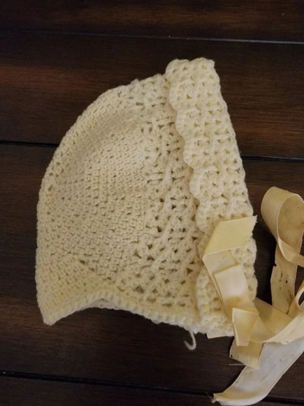 Handmade Baby's Crocheted Bonnet
